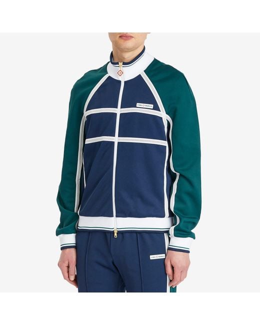Casablanca Blue Taping Track Jacket for men