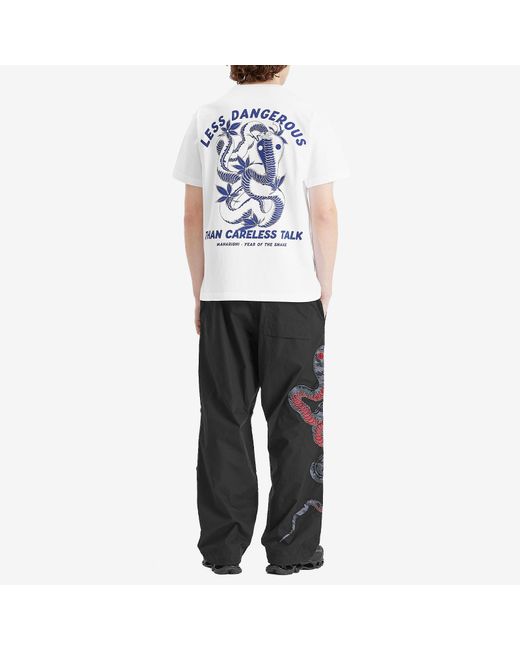Maharishi White Less Dangerous T-Shirt for men