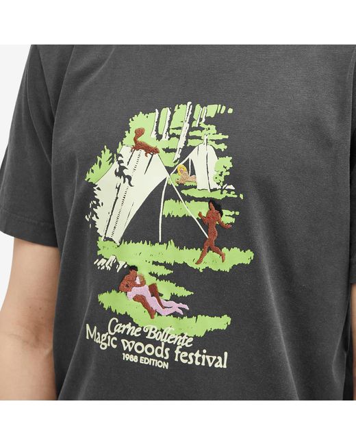 Carne Bollente Gray Magic Woods Festival T-Shirt for men