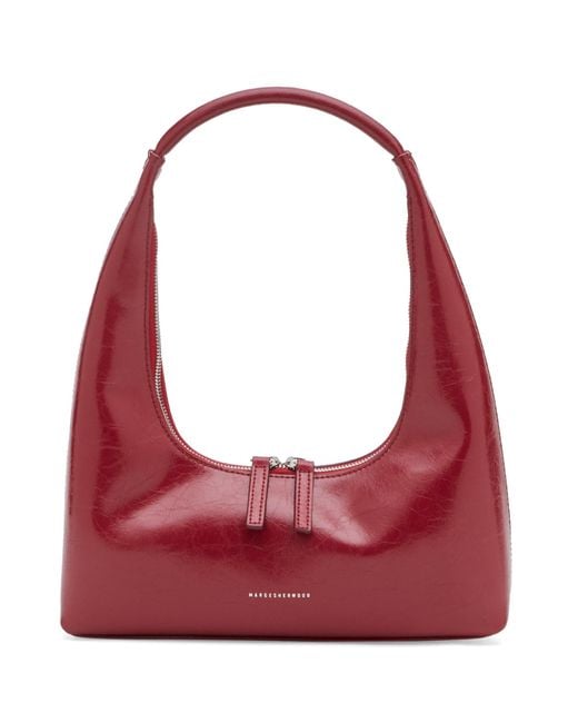 MARGE SHERWOOD Red Hobo Shoulder Bag