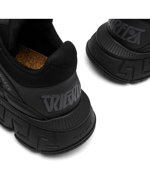 Versace Black Baroque Trigreca Sneakers for men