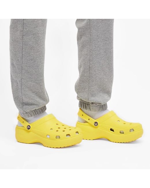 Crocs™ Classic Platform Clog W in Yellow | Lyst
