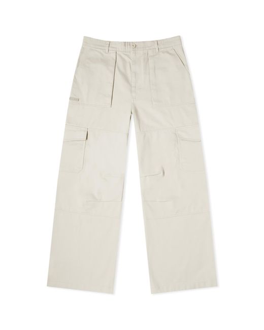 Acne Natural Patsony Twill Cargo Trousers for men