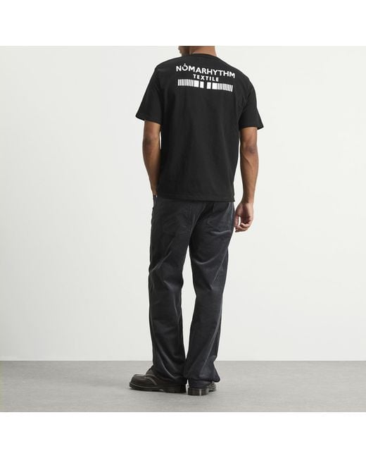 Nomarythm Textile Black Icon Logo T-Shirt for men