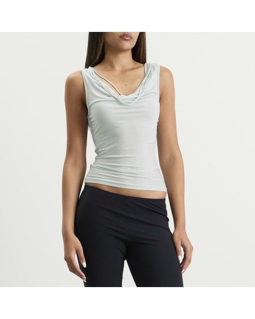 Peachy Den Gray Blanche Top