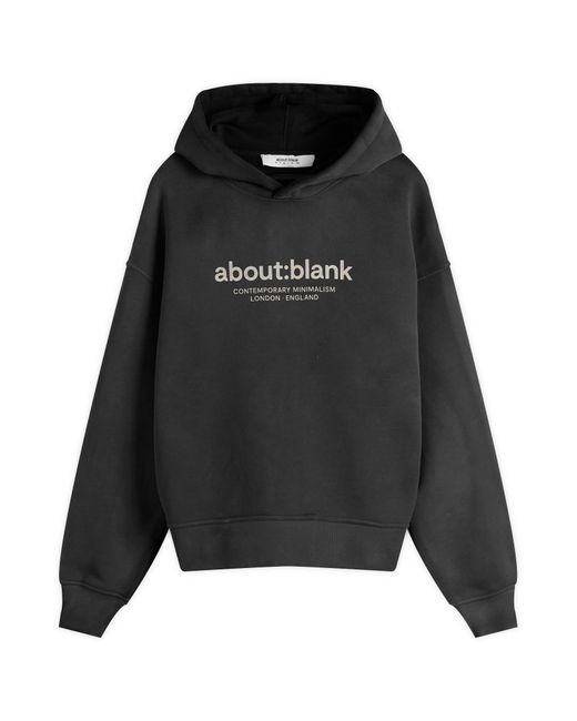 About Blank Black Garcon Hoodie for men