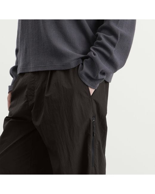 Snow Peak Black Nylon Double Rip Trousers for men