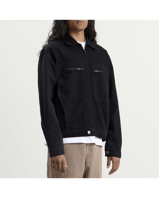 Palmes Black Worker Jacket for men