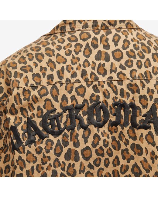 Wacko Maria Type-2 Leopard Fatigue Jacket in Brown for Men Wacko Maria Type-2 Leopard Fatigue Jacket in Brown for Men
