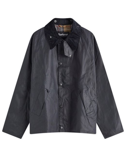 Barbour Transport Wax Jacket in Black for Men | Lyst Barbour Transport Wax Jacket in Black for Men | Lyst