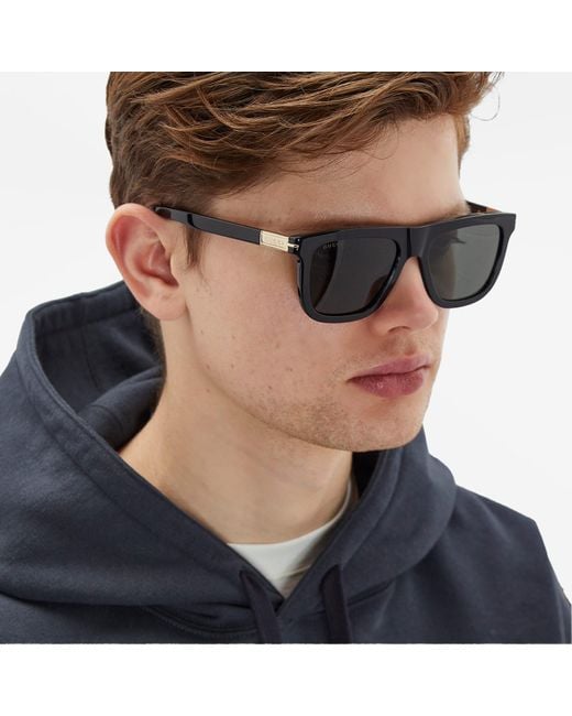 Gucci Gray Web Ingot Sunglasses for men