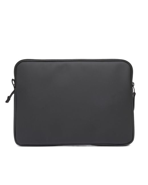 Rains Black Texel Laptop Case for men