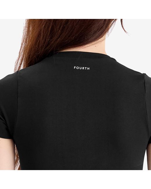 4th & Reckless Black Brogan Sports Crop Top