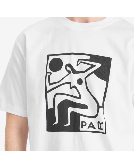 by Parra White Ball Sports T-Shirt for men