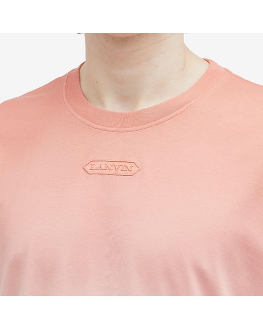 Lanvin Pink Gradient T-Shirt for men