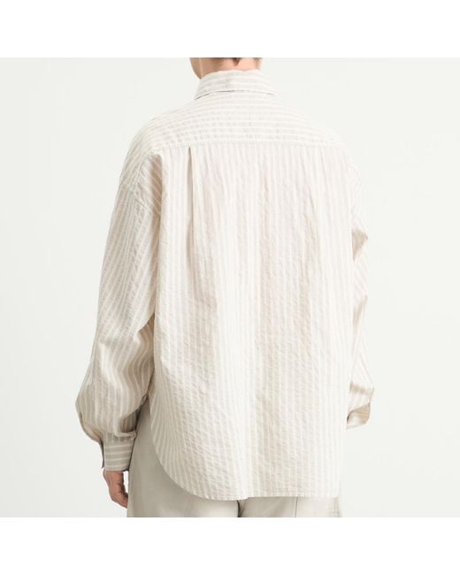 Applied Art Forms Natural Soho Stripe Shirt for men