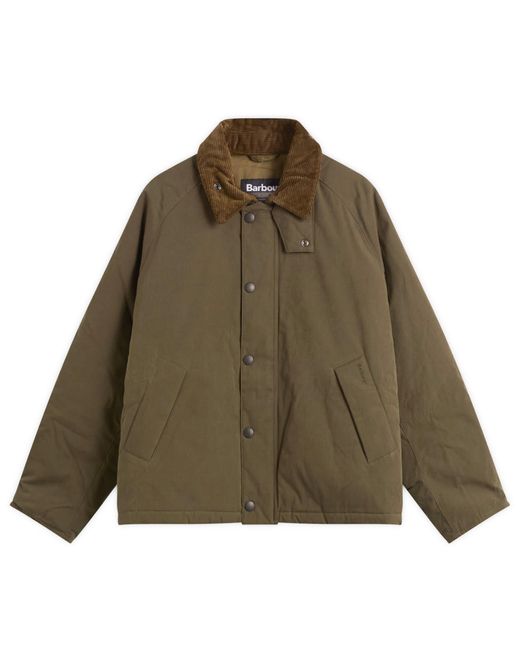 Barbour Padded Transport Jacket in Green for Men | Lyst