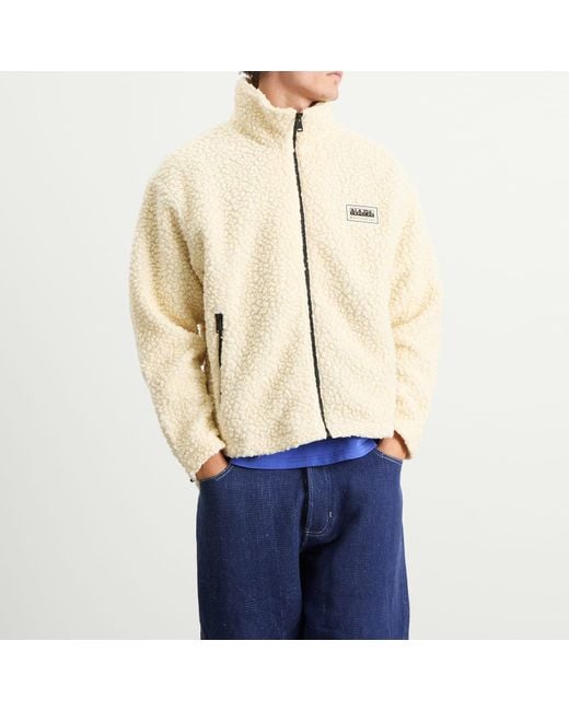 Napapijri Natural X Martine Rose Logo Fleece Jacket for men