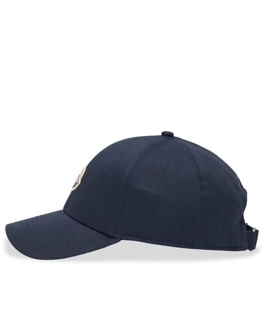 Moncler Blue Baseball Cap for men