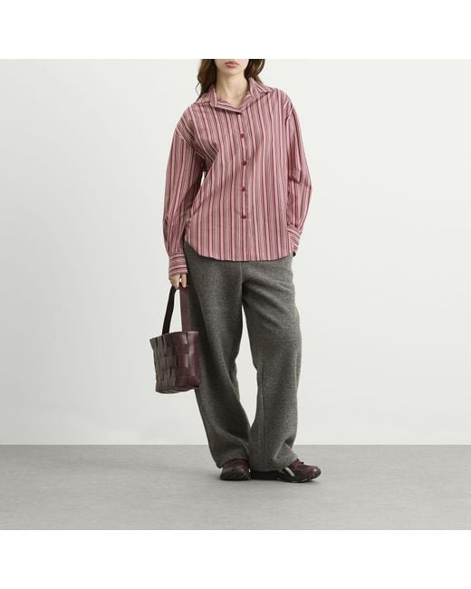 Faithfull The Brand Red En Vau Stripe Shirt