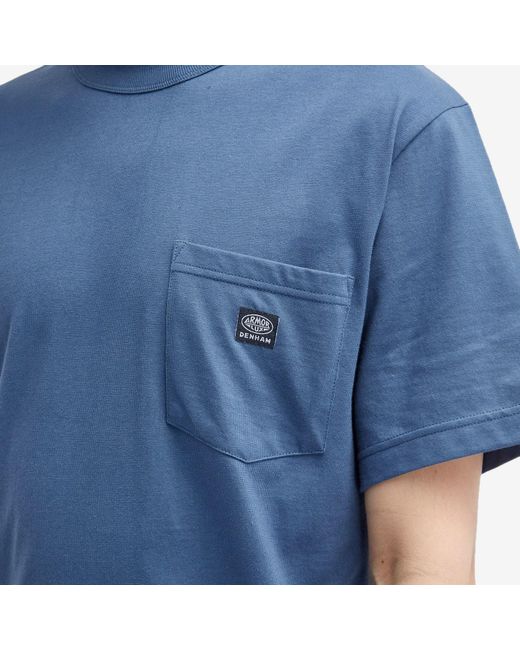 Armor Lux Blue X Denham Blavet Pocket T-Shirt for men