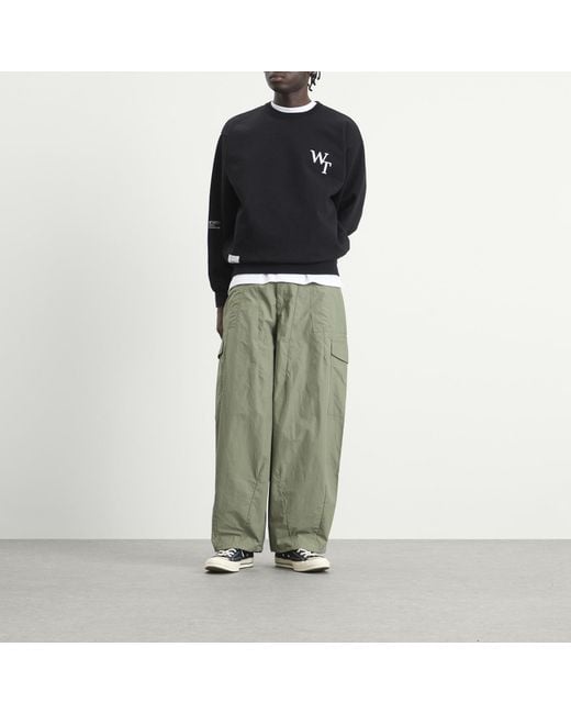 (w)taps Black Academy Sweater for men