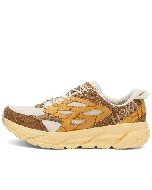 Hoka One One Metallic Clifton L Suede Tp Sneakers for men