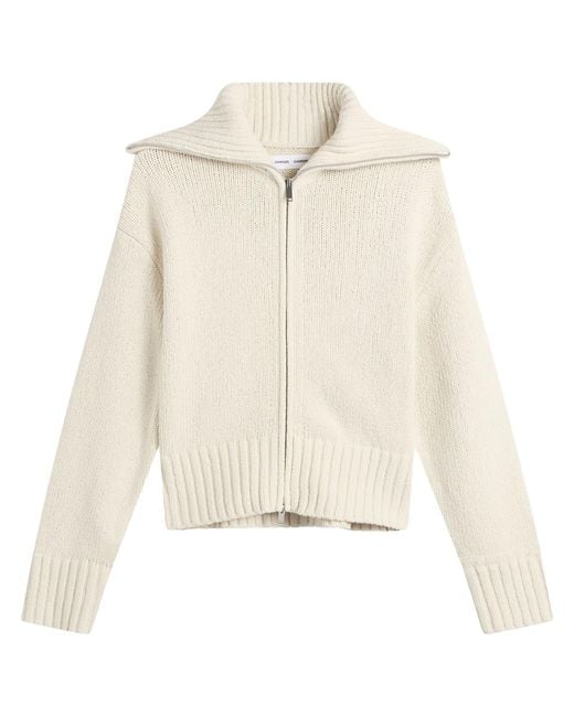 Samsøe & Samsøe Sajasmin Zip Up Jacket in White | Lyst UK