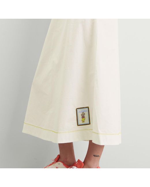 ALÉMAIS White Katerina Midi Dress