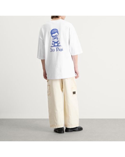 Willy Chavarria White Sad Papi Tee for men