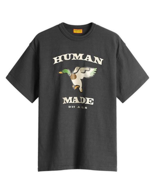 Human Made Black Flying Duck T-Shirt for men