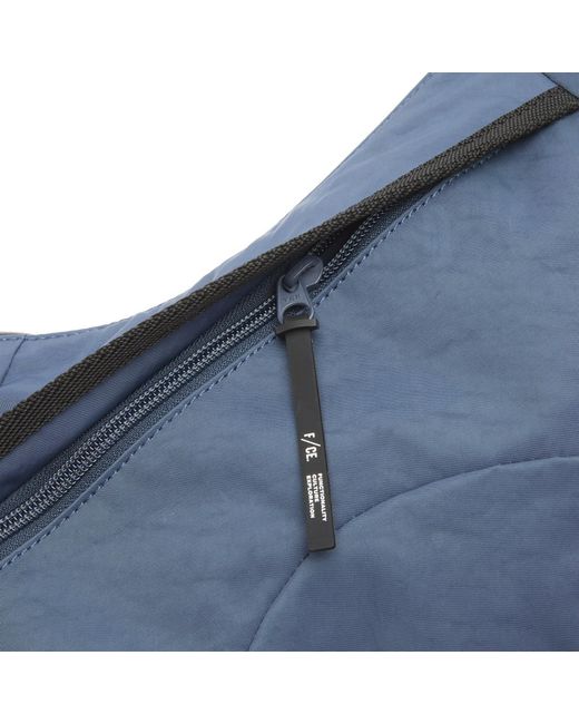 F/CE Blue Textured Twill Horn Mini Shoulder Bag