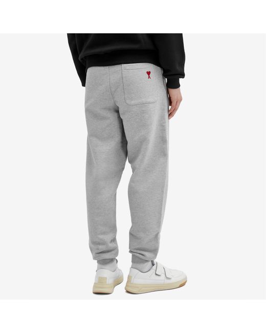 AMI Gray Small A Heart Sweat Pants for men
