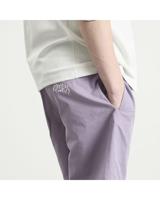 KARMA8A Purple Belted Casual Shorts for men