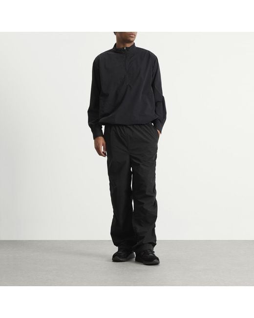 Beams Plus Black Puckering Easy Trousers for men