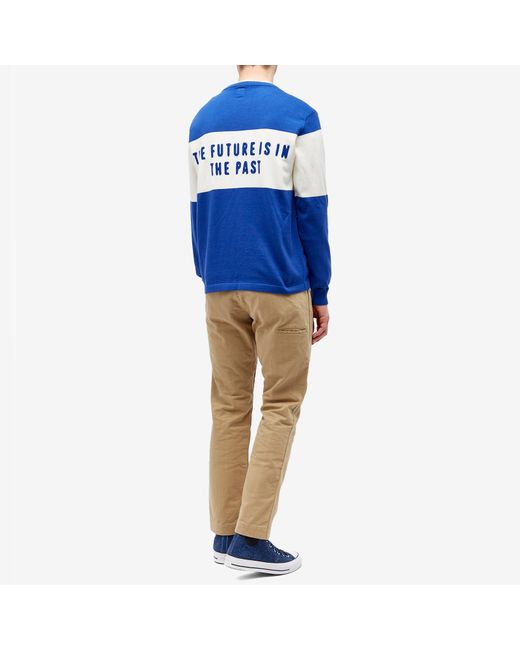 Human Made Blue Logo Knitted Sweat for men