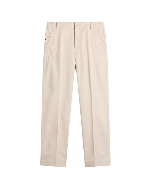 Moncler Natural Cotton Gaberdine Trousers for men