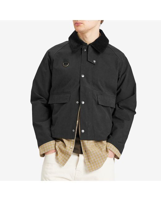 Barbour Black Os Spey Casual Jacket for men