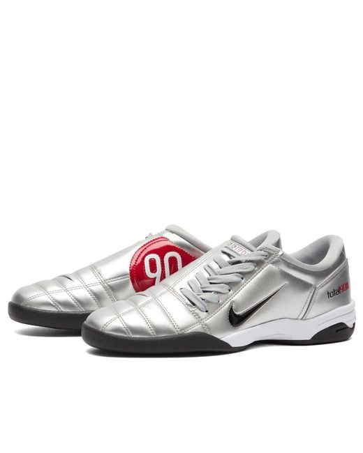 Nike White T90 Mtlc W Sneaker