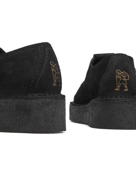 Clarks Black Trek Wedge T-Bar
