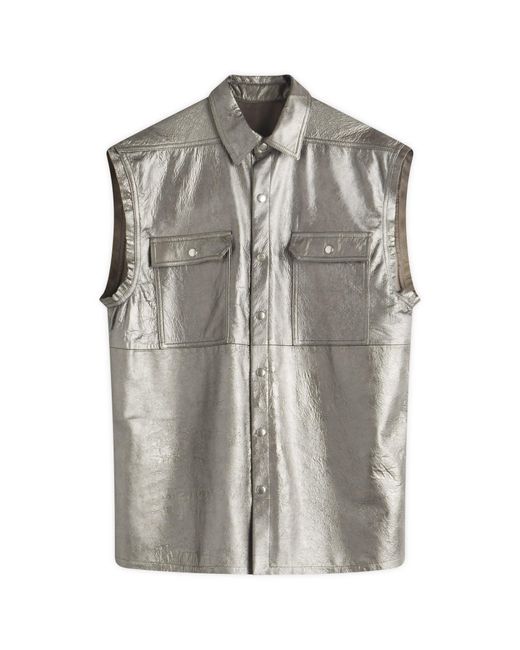 Rick Owens Men's Sleeveless Outershirt Jumbo Black