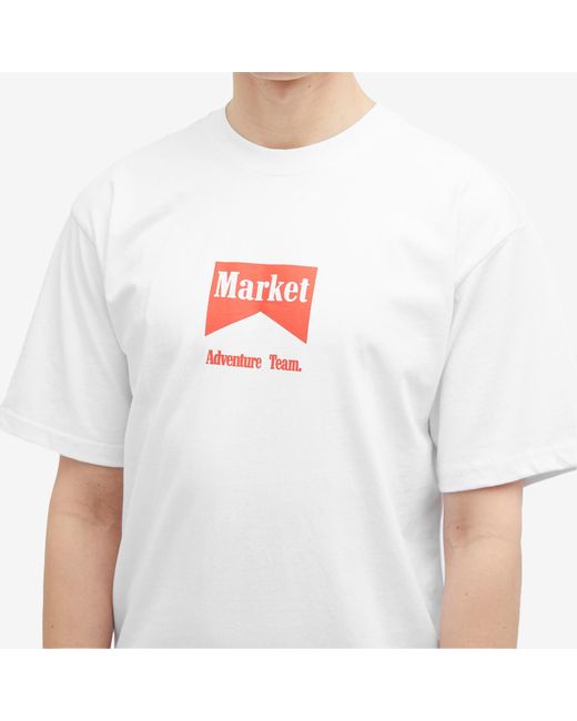 Market White Adventure Team T-Shirt for men