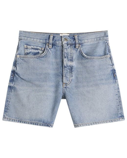 Anine Bing Blue Delaney Shorts