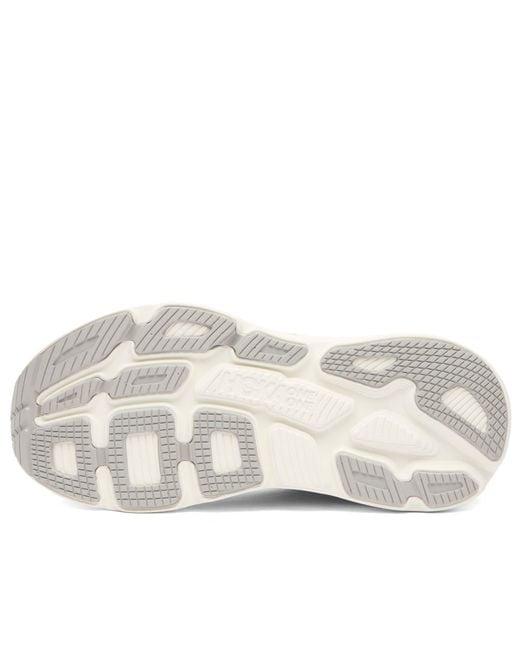 Hoka One One White Bondi 7 Sneaker