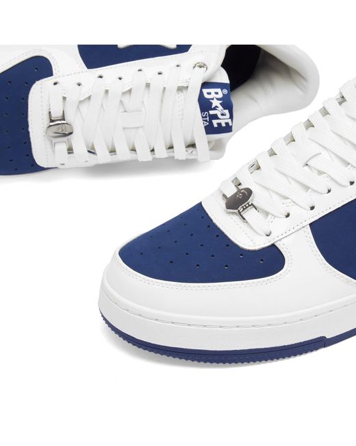 A Bathing Ape Blue Negative Bape Sta Sneaker for men
