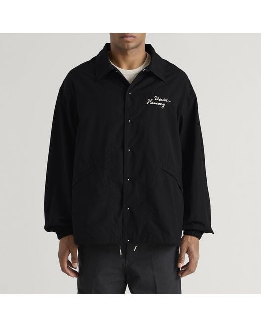 Visvim Black Windfall Coach Jacket for men