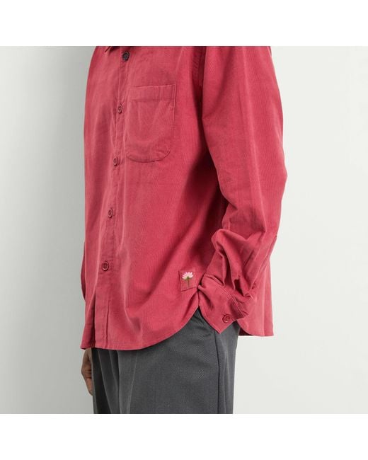 Kardo Pink Luis Cord Shirt for men