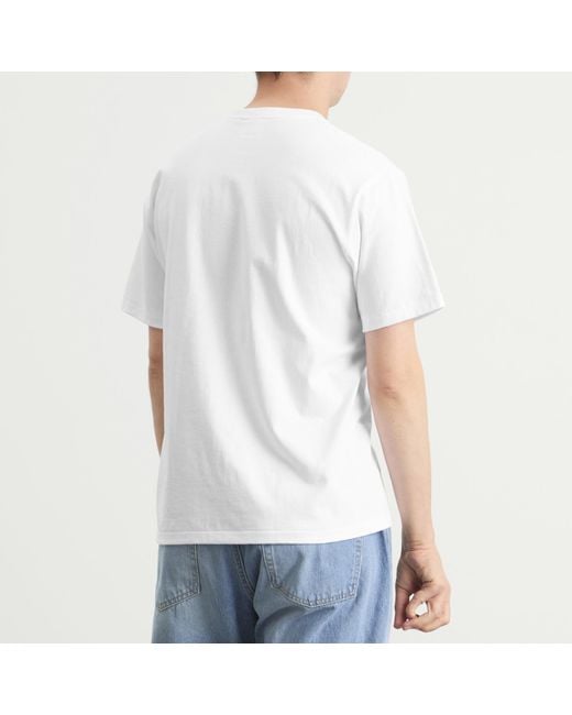 A Bathing Ape White Wild Leopard Busy Works Sta T-Shirt for men