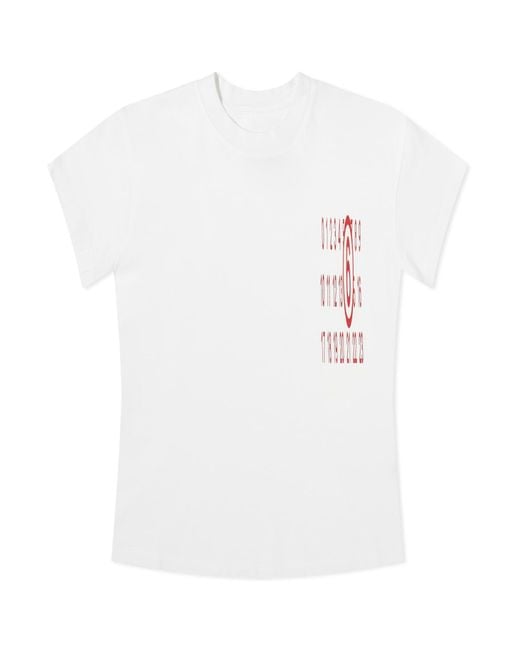 MM6 by Maison Martin Margiela White Logo T-Shirt
