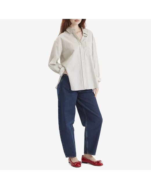 Ganni Blue Stary Rigid Denim Jeans